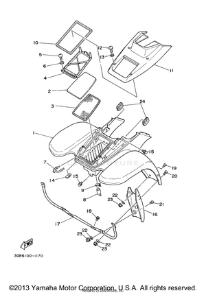 Front Fender Schematic