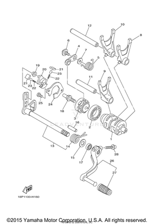 Shift Cam Fork Schematic