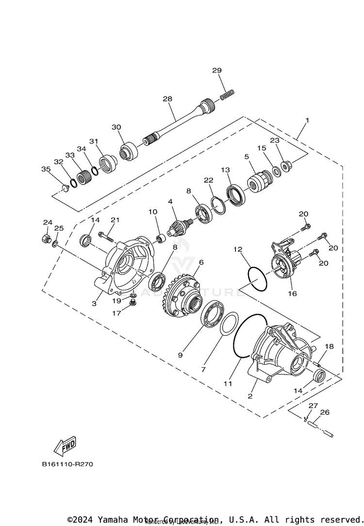 Front Differential Schematic