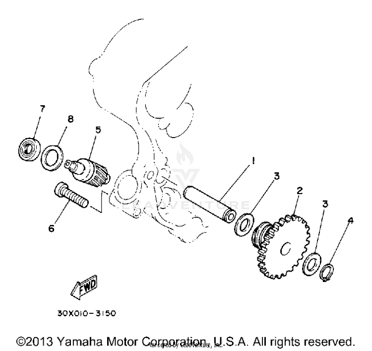 Tachometer Gear Schematic