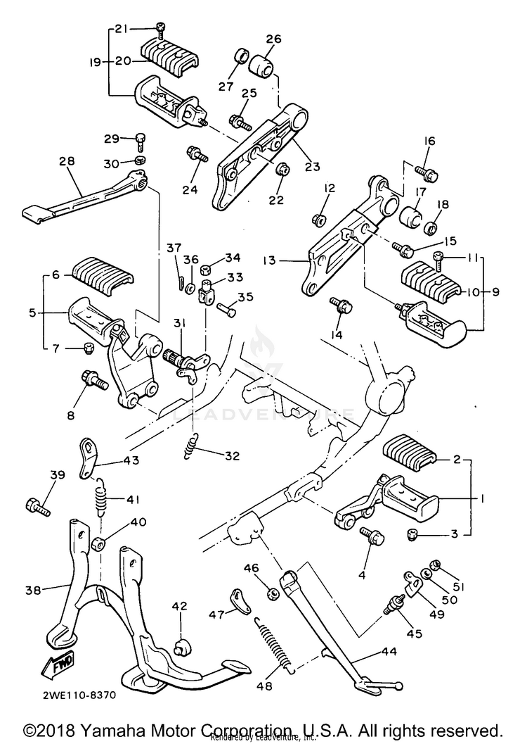 Stand Footrest Schematic
