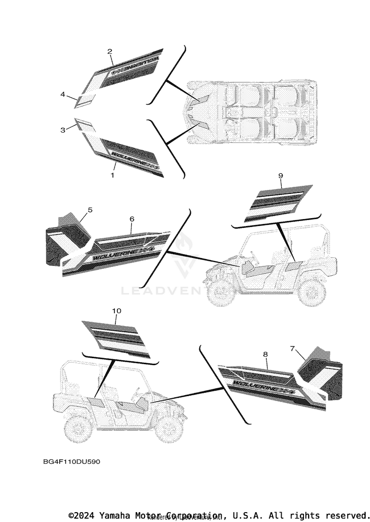 Graphics WOLVERINE X4 - YXF85WPAKR - 2019 Schematic