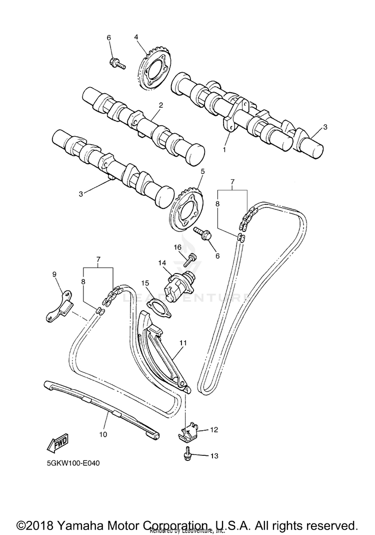 Camshaft Chain Schematic