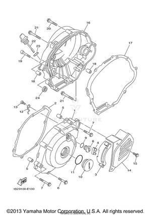 Crankcase Cover 1 Schematic