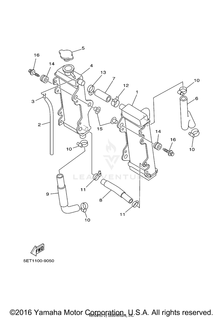 Radiator Hose Schematic