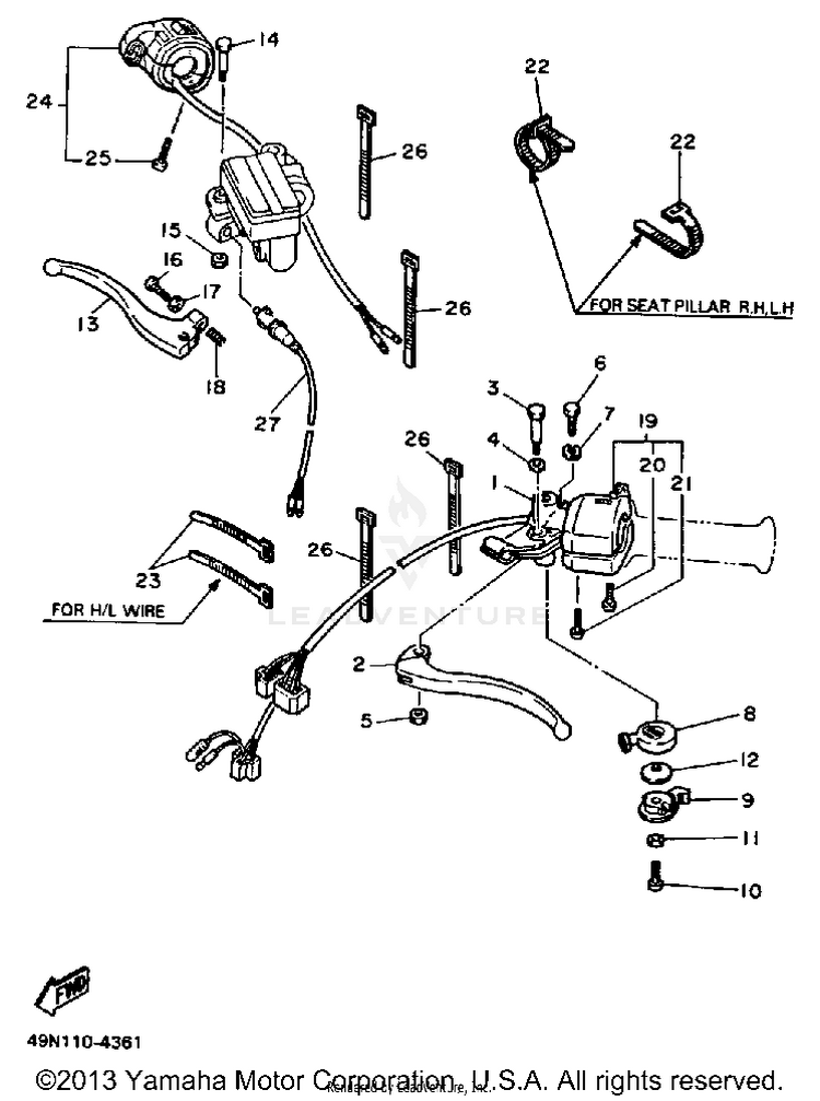 Handle Switch - Lever Schematic