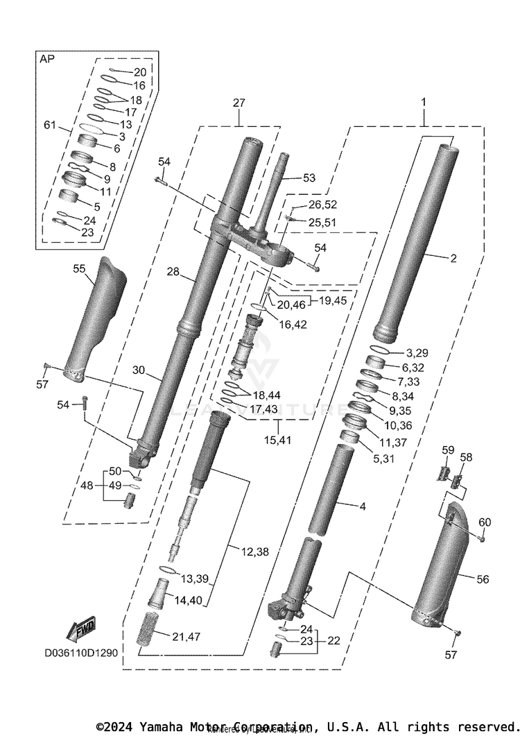 Front Fork Schematic