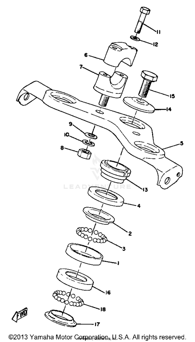 Steering GT80A - 1974 Schematic