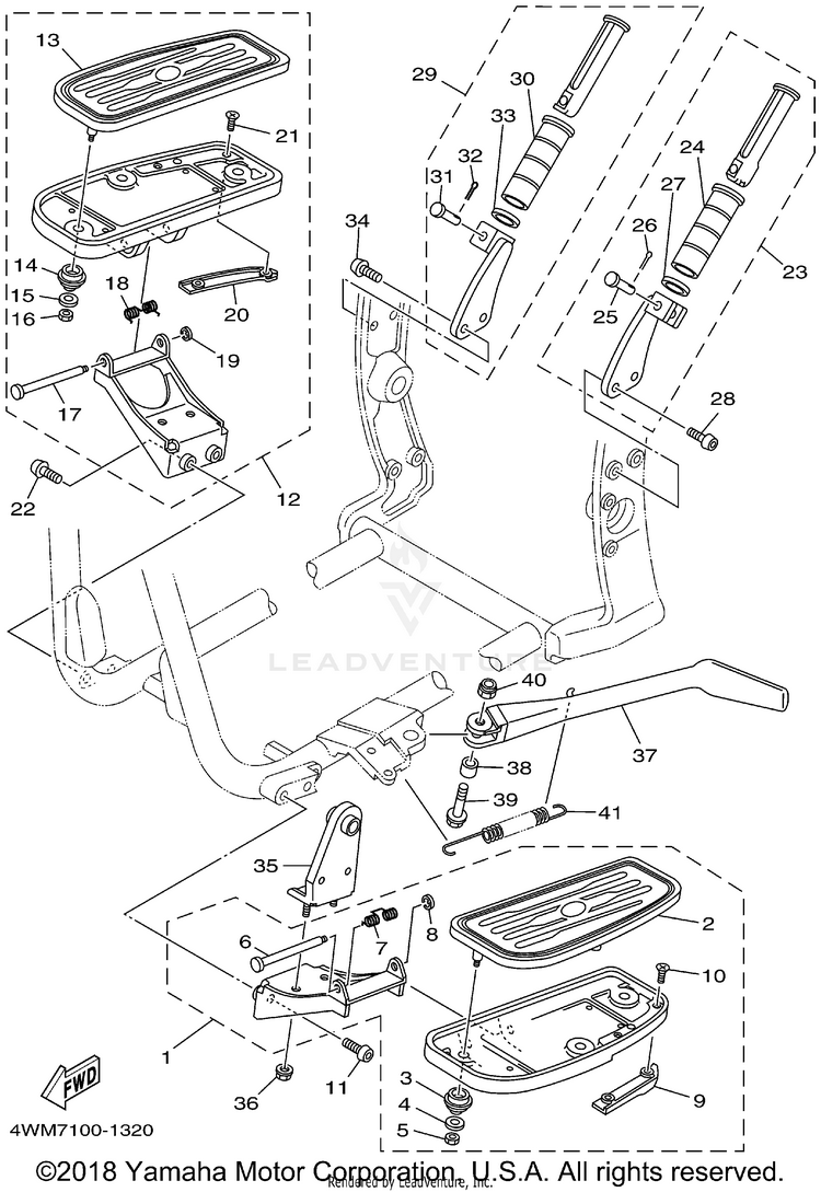 Stand Footrest Schematic