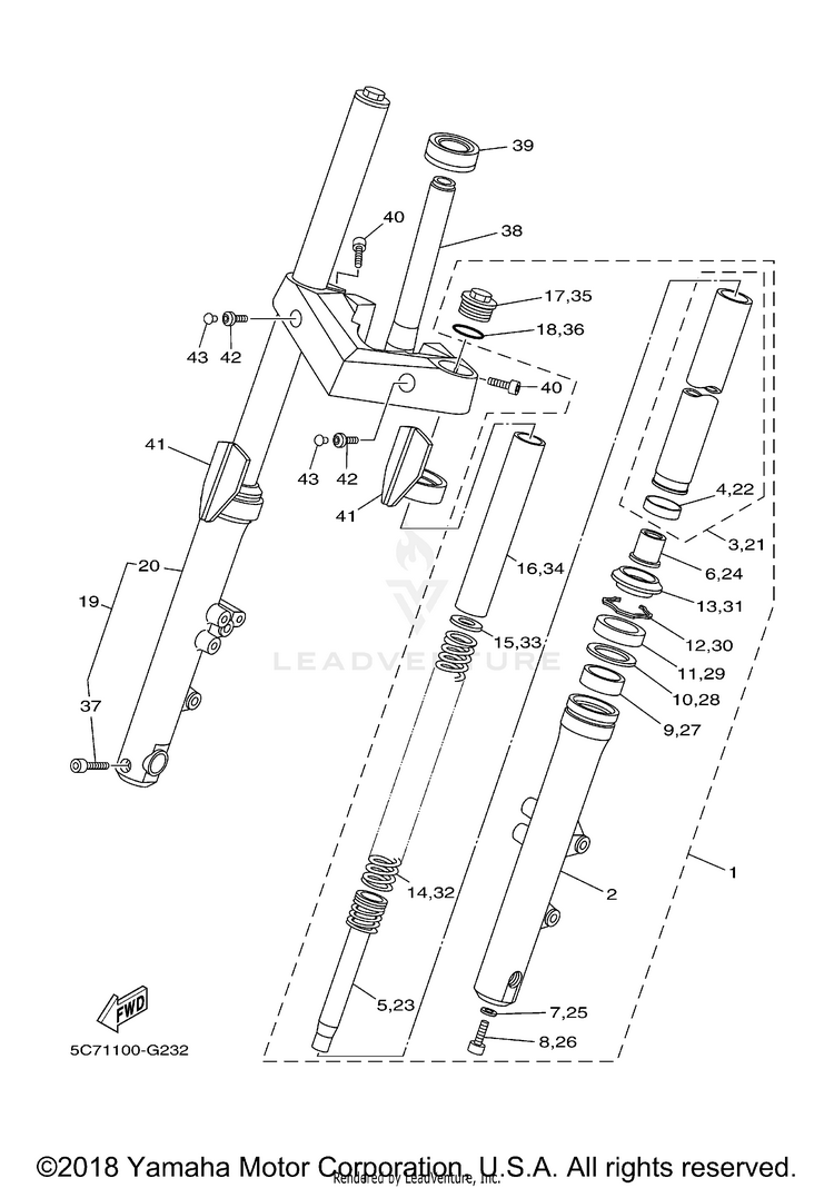 Front Fork Schematic