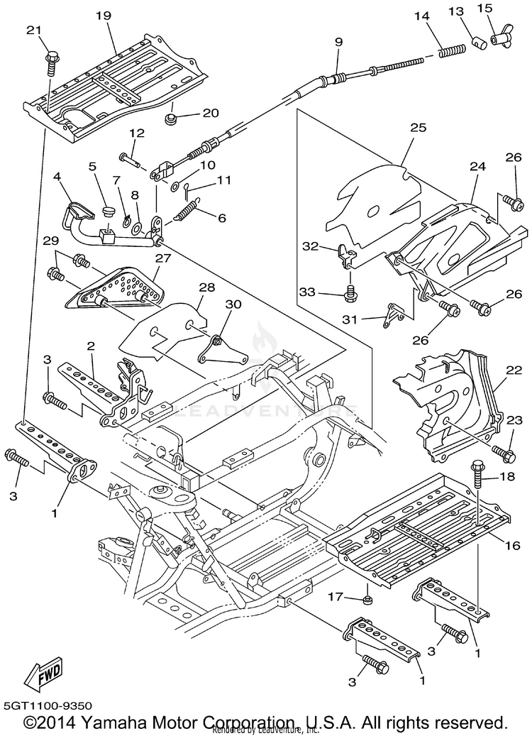 Stand Footrest Schematic