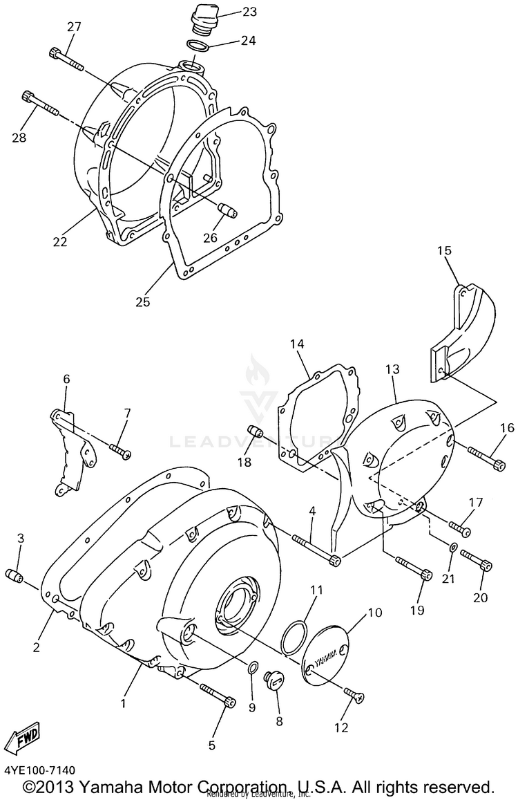 Crankcase Cover 1 Schematic