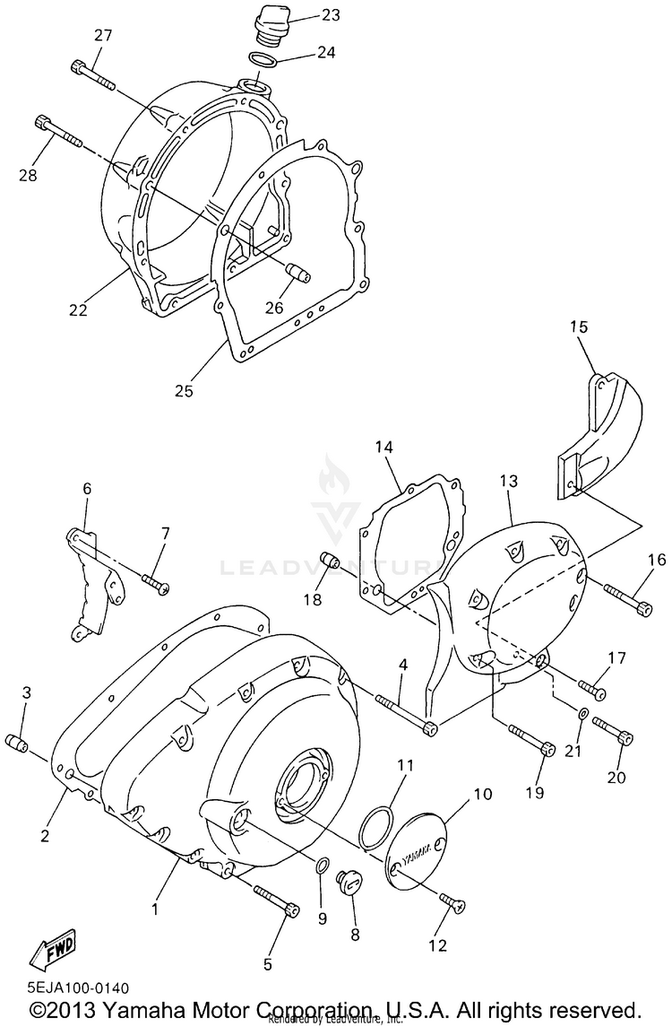 Crankcase Cover 1 Schematic