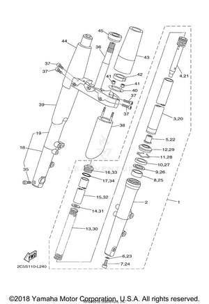 Front Fork Schematic