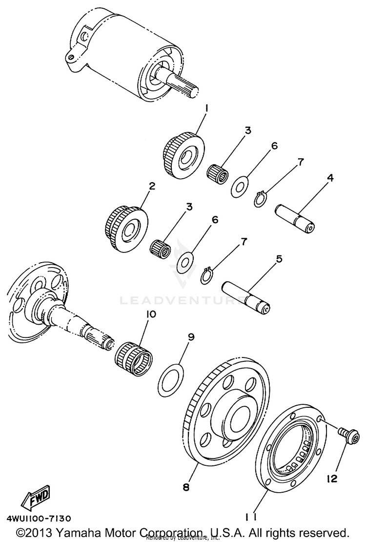 Starter Clutch Schematic