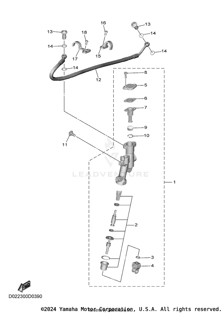 Rear Master Cylinder Schematic