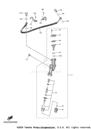Rear Master Cylinder Schematic