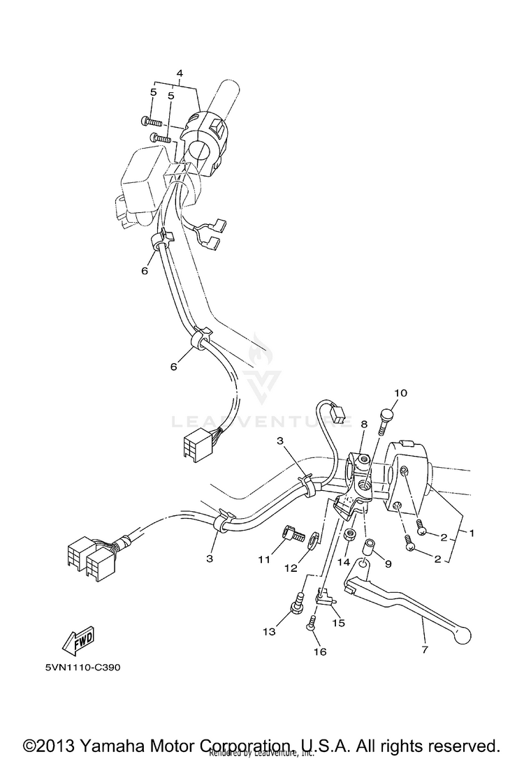 Handle Switch Lever Schematic