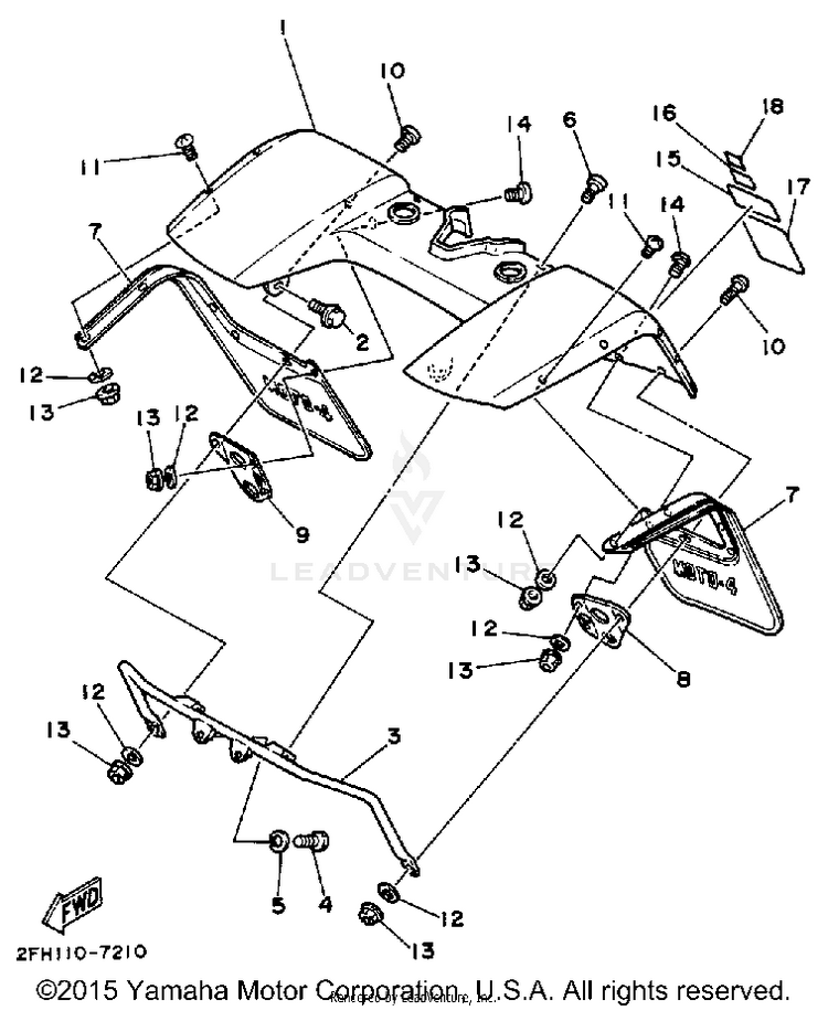 Front Fender Schematic