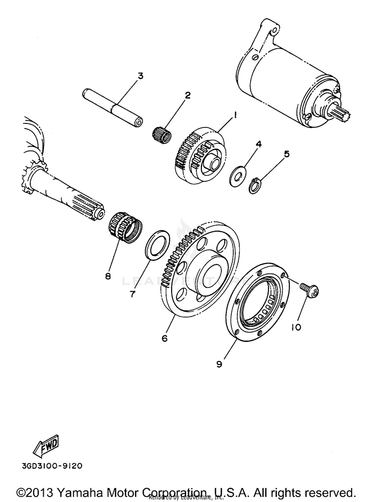 Starter Clutch Schematic
