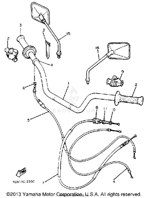 Handlebar Cable Schematic