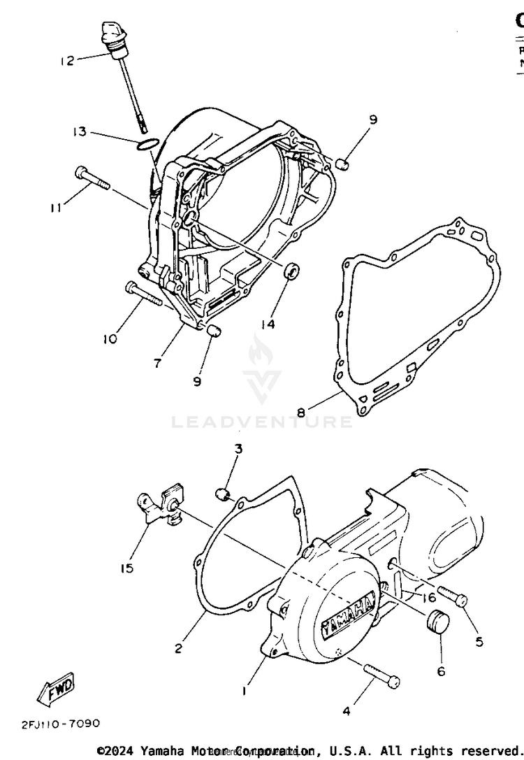 Crankcase Cover Schematic
