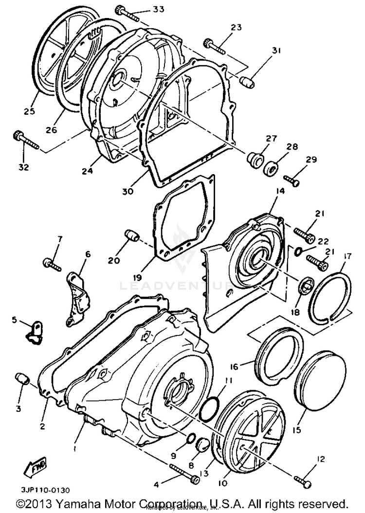 Crankcase Cover 1 Schematic