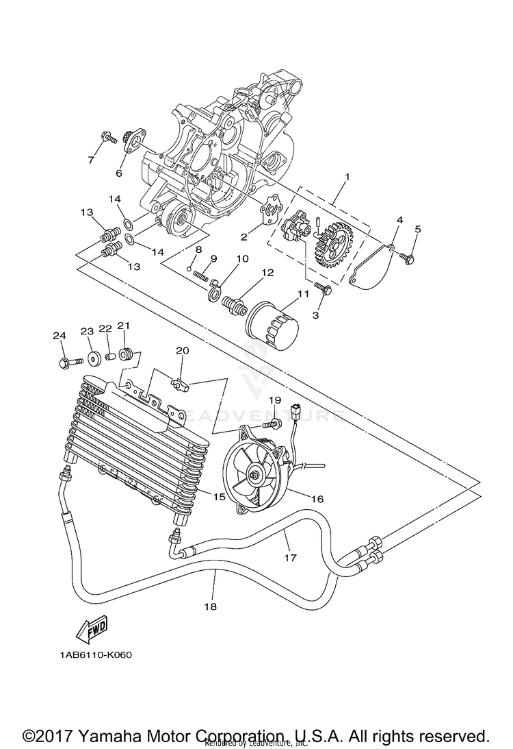 Oil Pump GRIZZLY 350 1RS 4WD HUNTER - YFM35FGIHA - 2011 Schematic