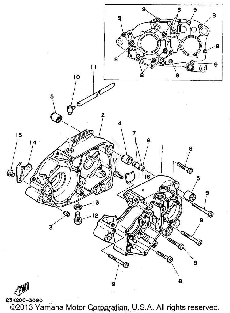 Crankcase Schematic
