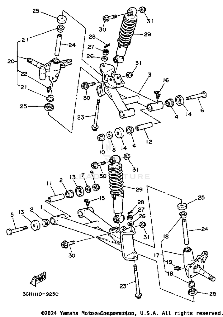 Front Suspension -Wheel Schematic