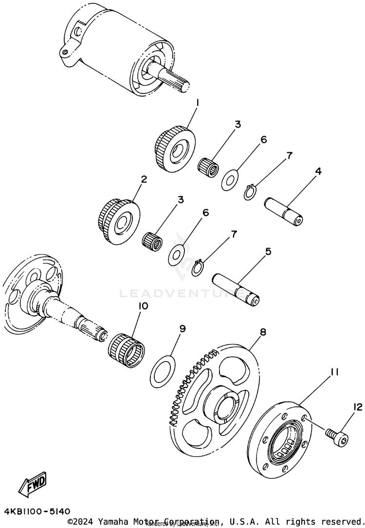 Starter Clutch Schematic