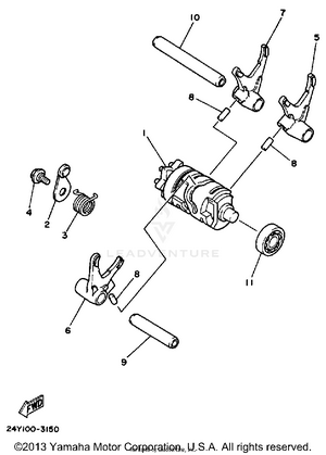 Shift Cam Fork Schematic