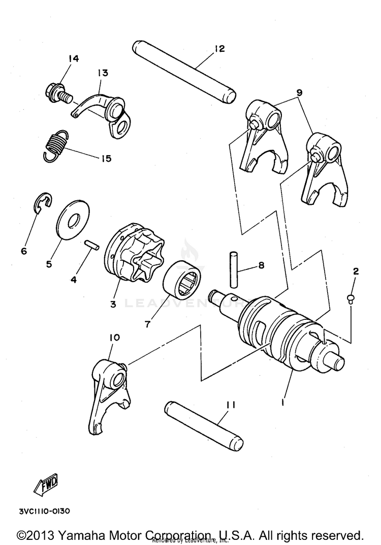 Shift Cam - Fork Schematic