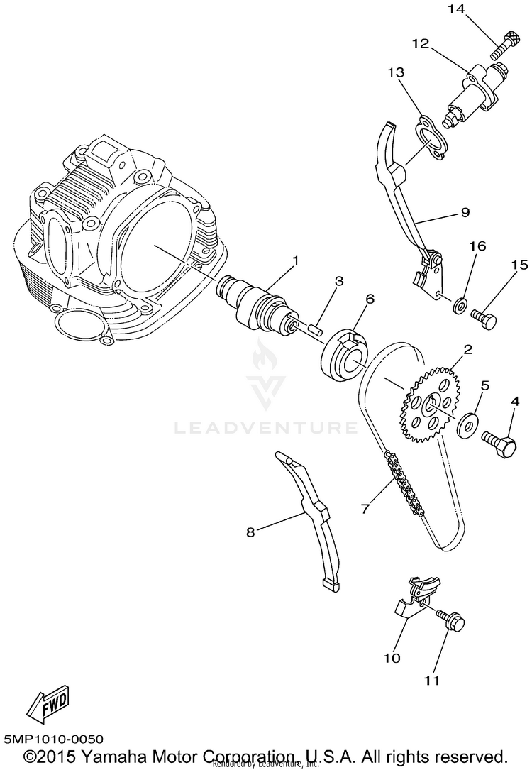 Camshaft Chain Schematic