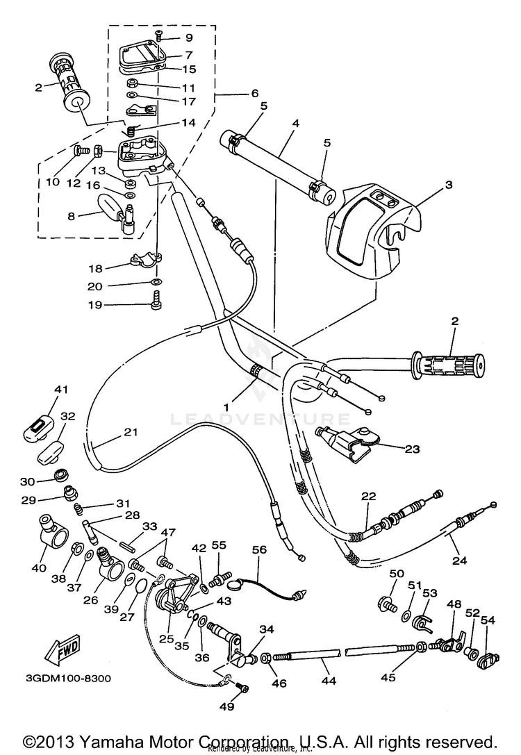 Steering Handle Cable Schematic