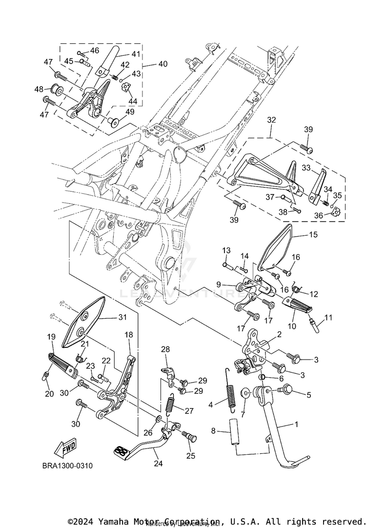 Stand & Footrest Schematic