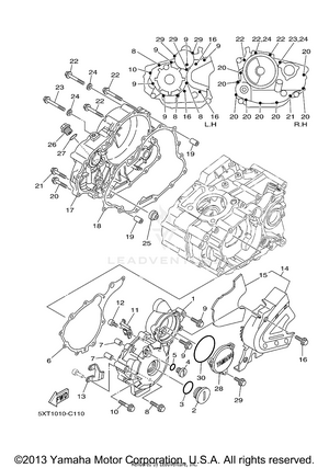 Crankcase Cover 1 Schematic