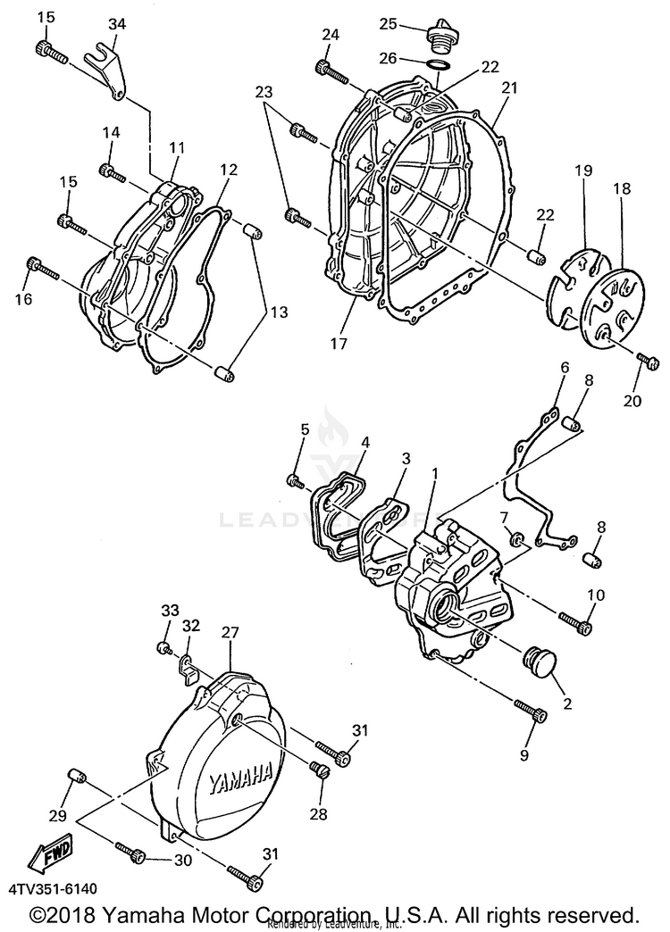 Crankcase Cover 1 Schematic