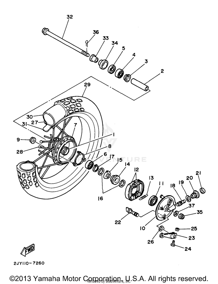 Front Wheel Schematic