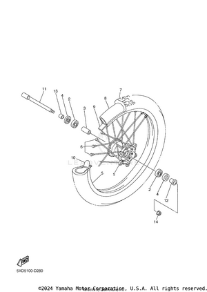 Front Wheel Schematic