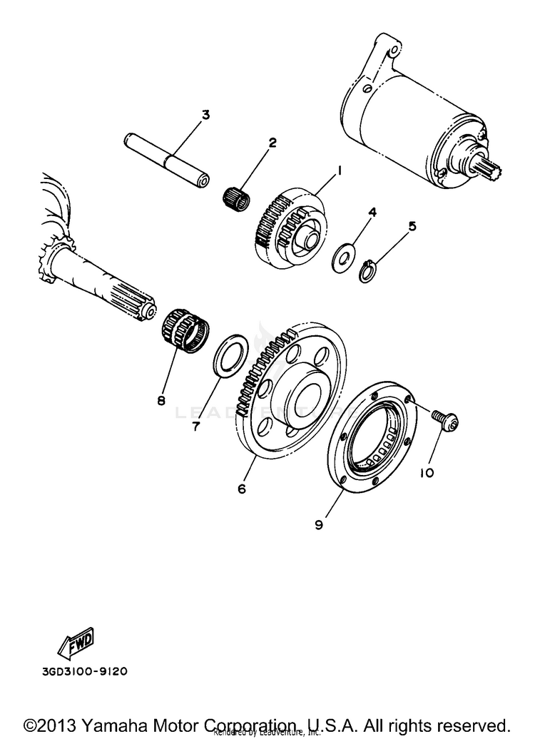 Starter Clutch Schematic