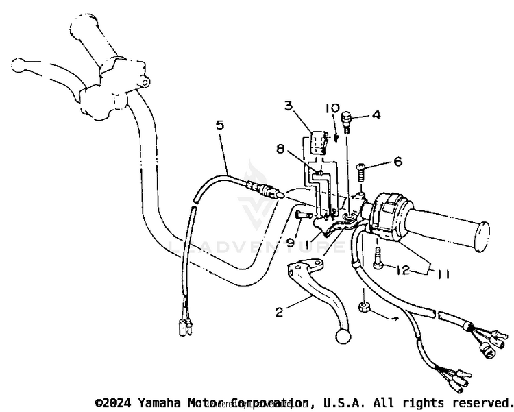 Handle Switch - Lever Schematic