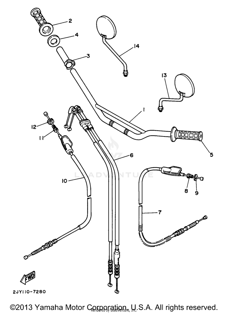 Steering Handle Cable Schematic