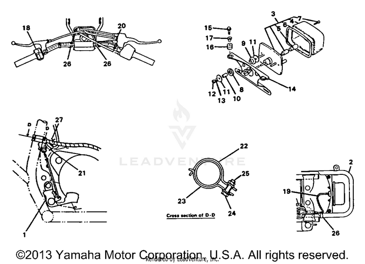 Taillight Kit Maine New Hampshire BLASTER - YFS200B_MN - 1991 Schematic