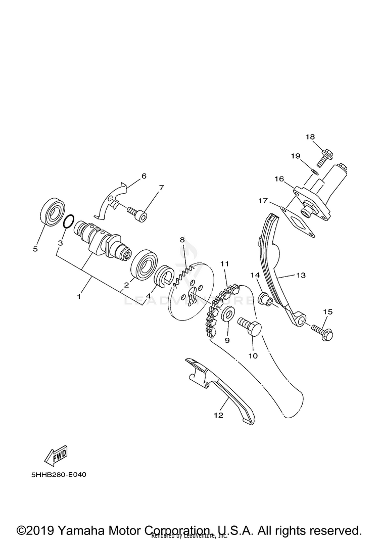 Camshaft Chain Schematic