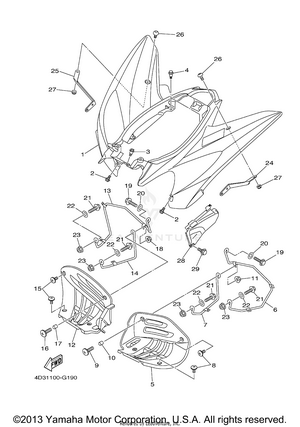 Rear Fender Schematic