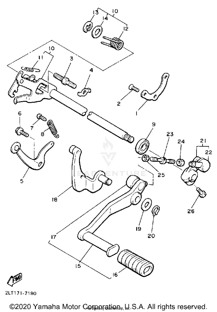 Shift Shaft Schematic