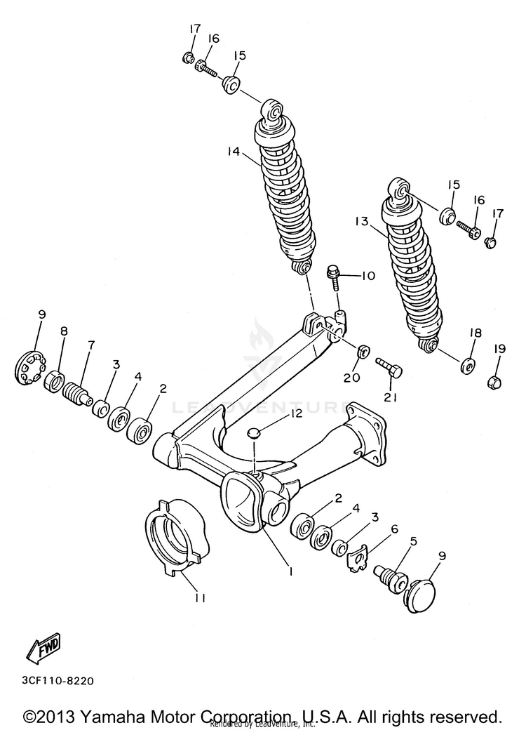 Rear Arm Suspension Schematic