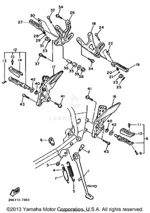 Stand Footrest Schematic