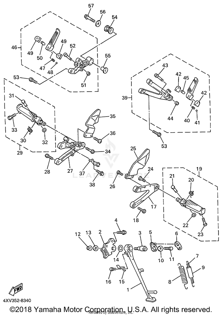 Stand Footrest Schematic